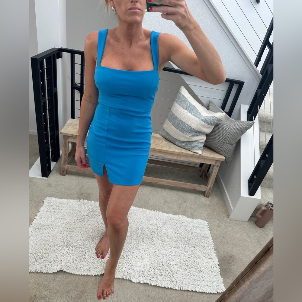 Blue Blush Blue Bodycon Mini Dress | Size S